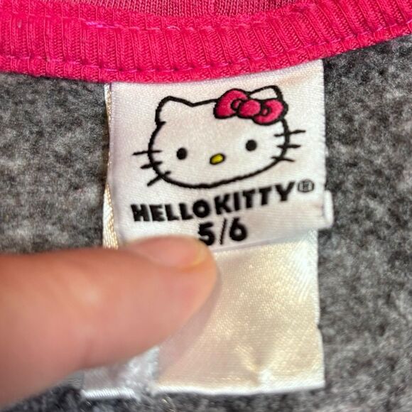 Hello Kitty Knit Sequin Zipper Front Enamel Pull Tab Jacket 2020 Size 5/6 - Picture 5 of 8